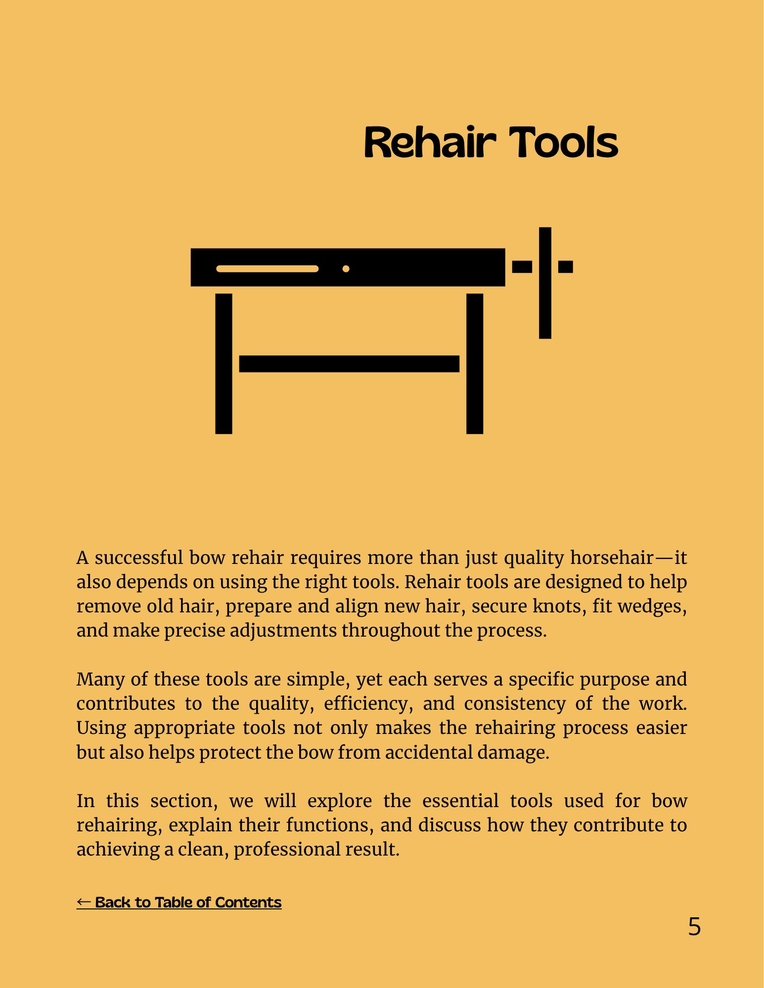 📖 Rehair Tools